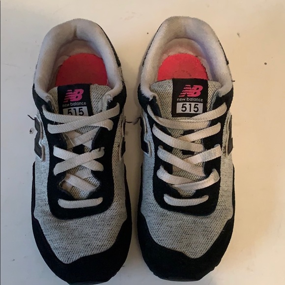 Kids New Balance 515’s size 2 black/gray/pink - Picture 6 of 6